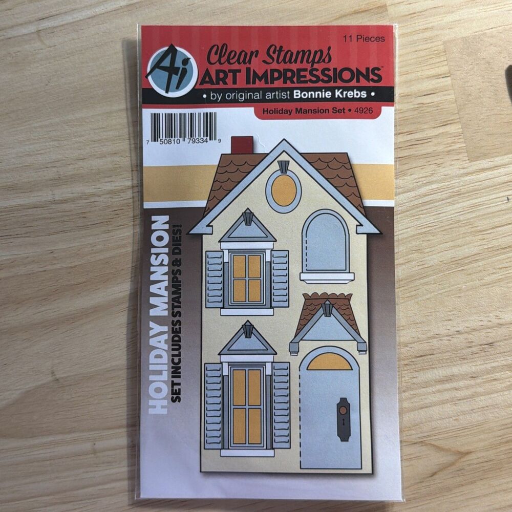 Art Impressions Stamp & Die Set  Holiday Mansion  New house